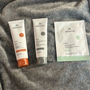 Brand New Sealed Arbonne Masks - Three total - oil balancing, detox and radiance